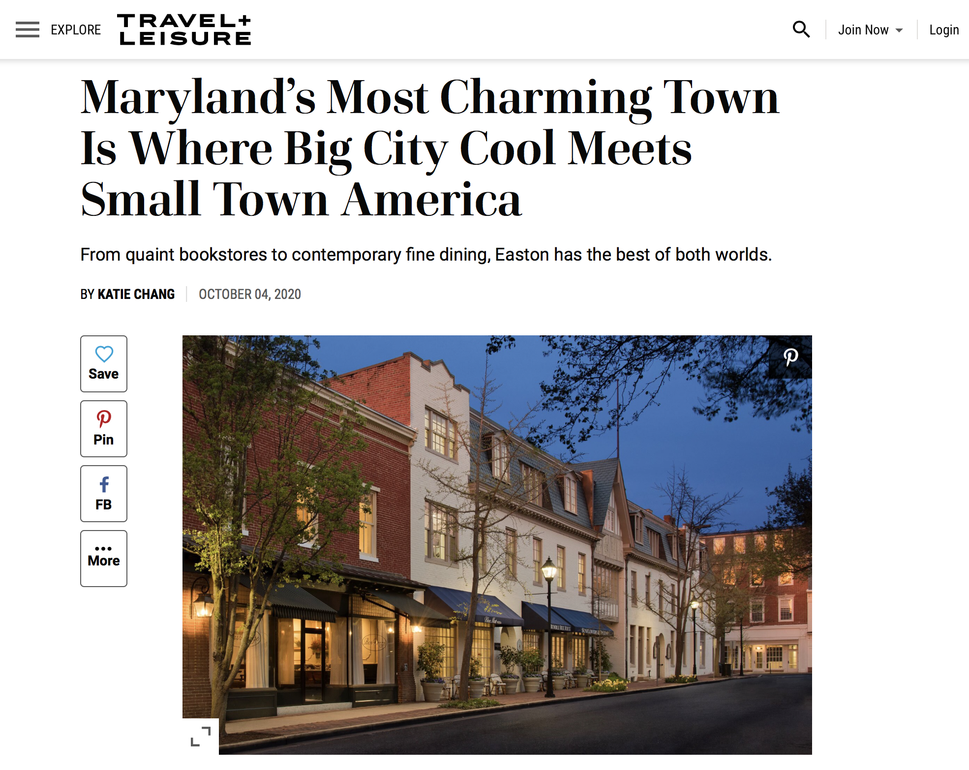 Maryland’s Most Charming Town
